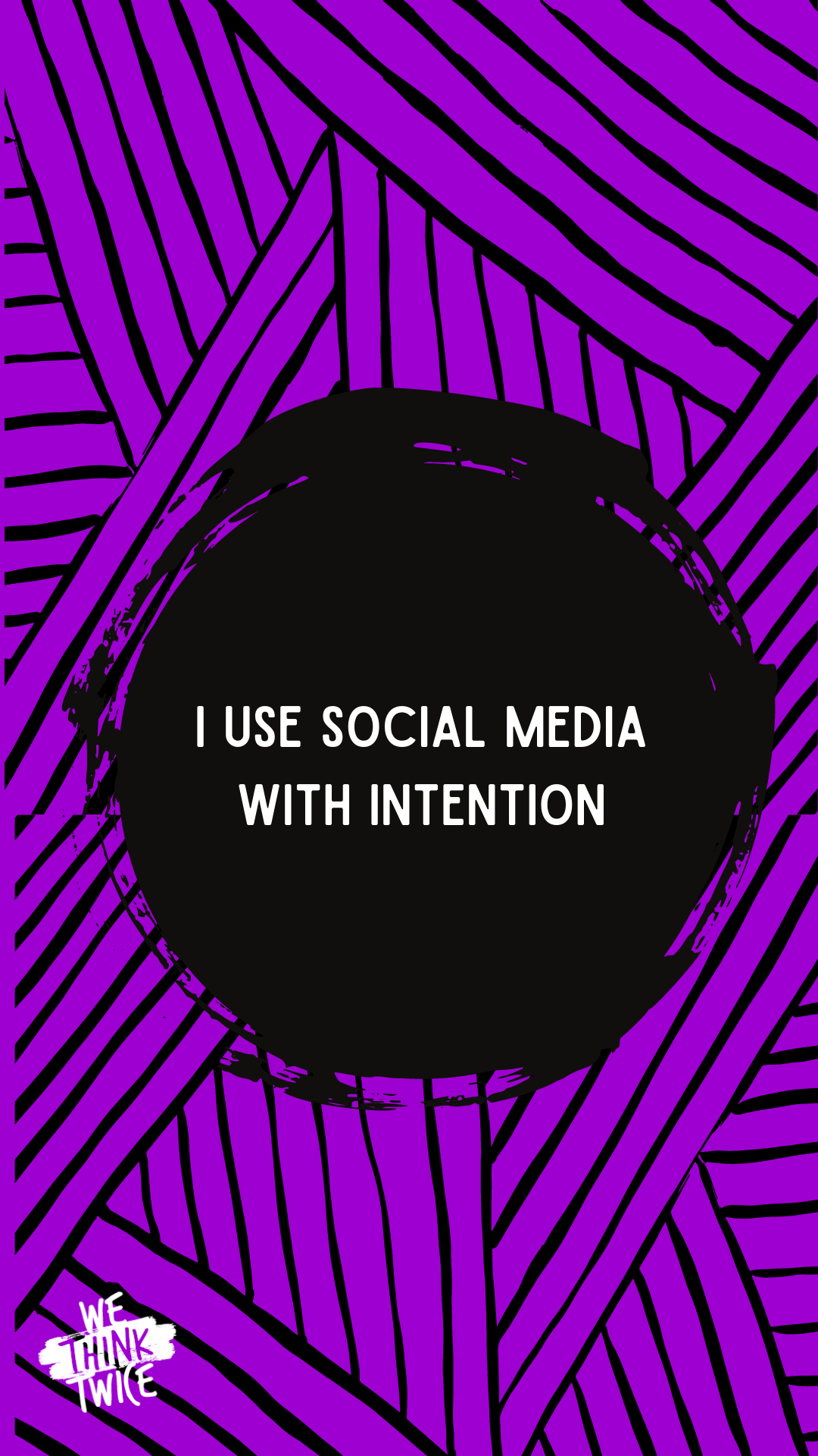 I use social media with intention