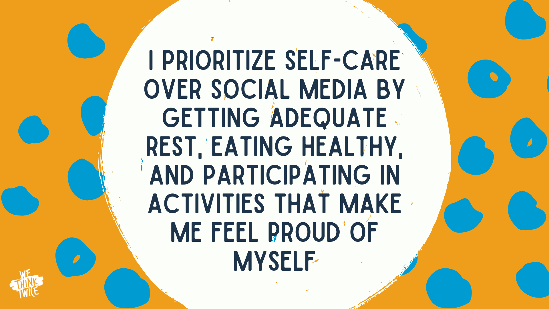 I prioritize self-care over social media by getting adequate rest, eating healthy, and participating in activities that make me feel proud of myself