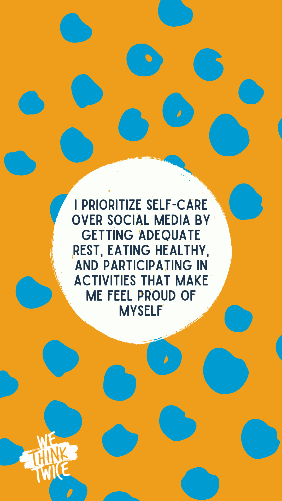 I prioritize self-care over social media by getting adequate rest, eating healthy, and participating in activities that make me feel proud of myself